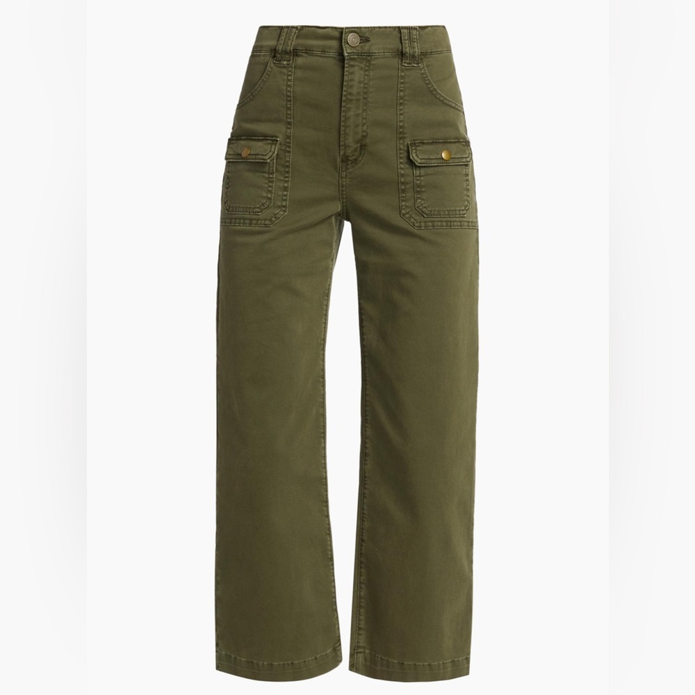 FRAME DENIM Utility Pocket Pant in Washed Winter Moss
